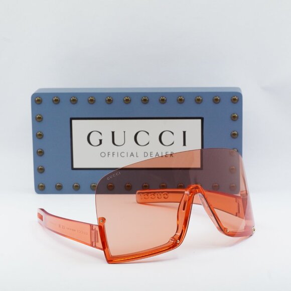Gucci GG1631S 001 Shield Sunglasses - Red - Picture 3 of 12